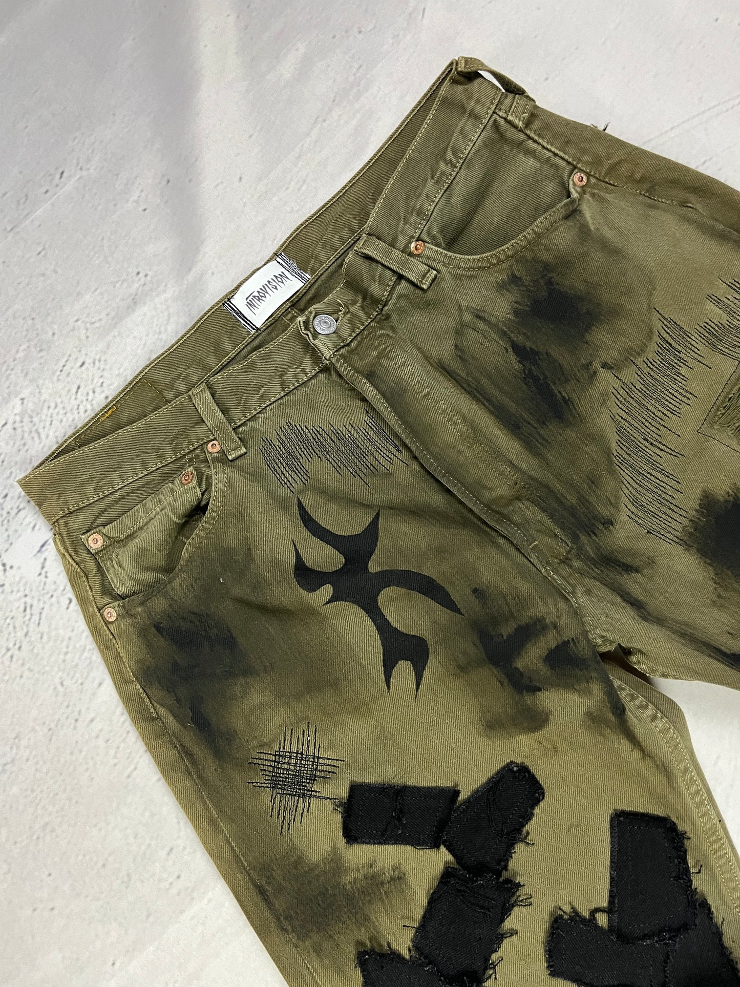 TRIBAL DISTRESSED DENIM