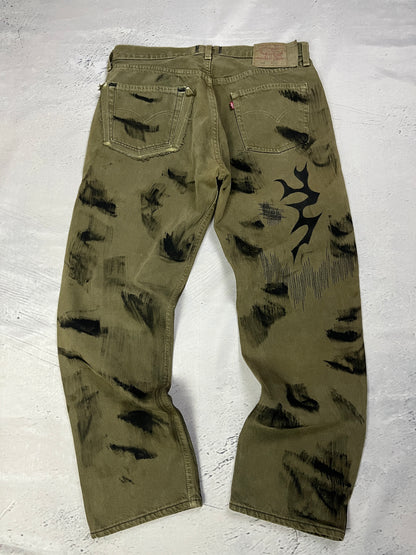 TRIBAL DISTRESSED DENIM