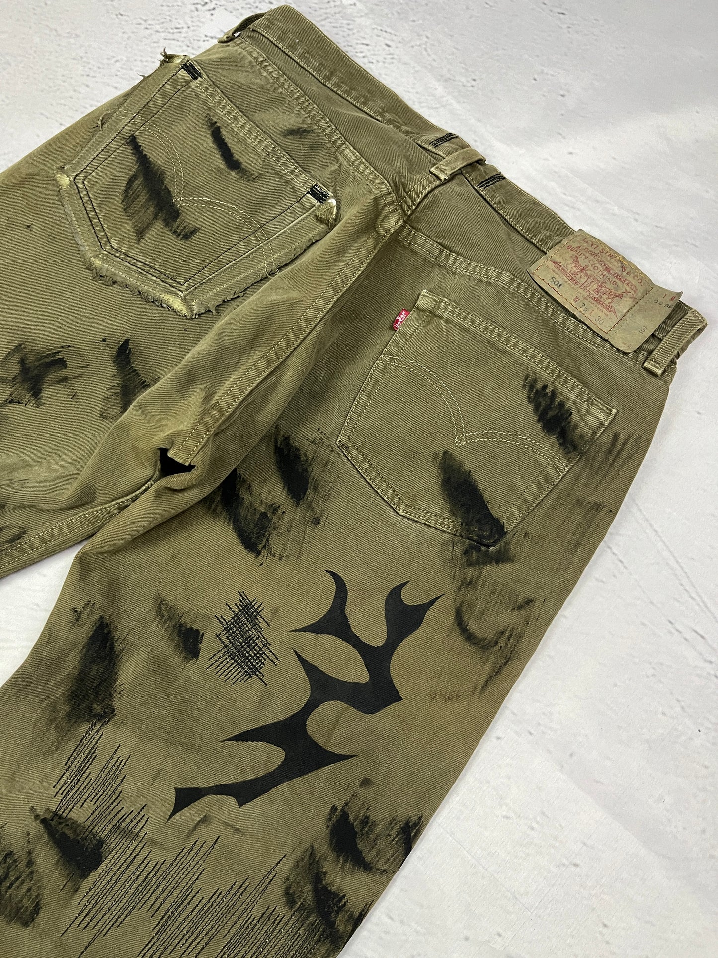 TRIBAL DISTRESSED DENIM