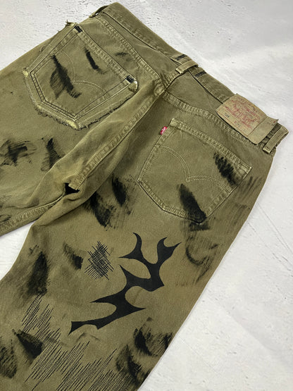 TRIBAL DISTRESSED DENIM