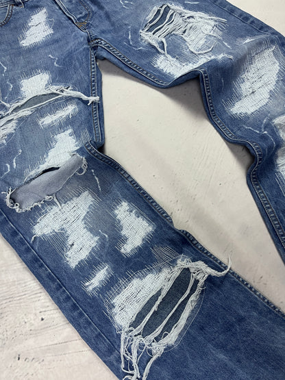 GLITCHED REPAIR DENIM