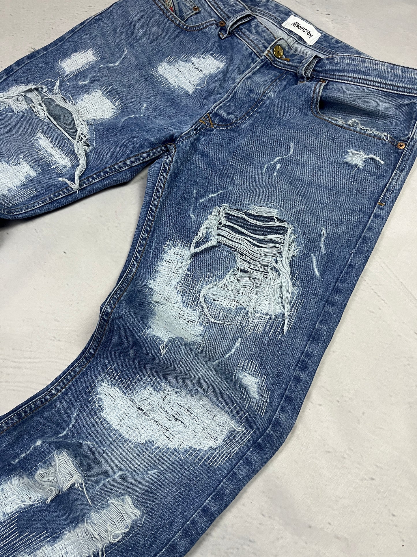 GLITCHED REPAIR DENIM