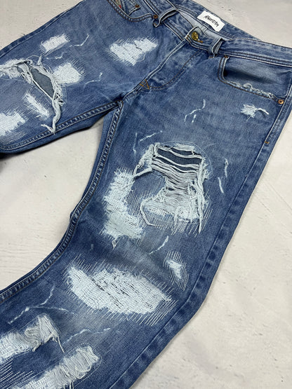GLITCHED REPAIR DENIM