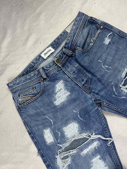 GLITCHED REPAIR DENIM