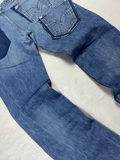 GLITCHED REPAIR DENIM