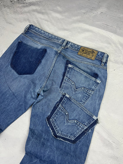 GLITCHED REPAIR DENIM