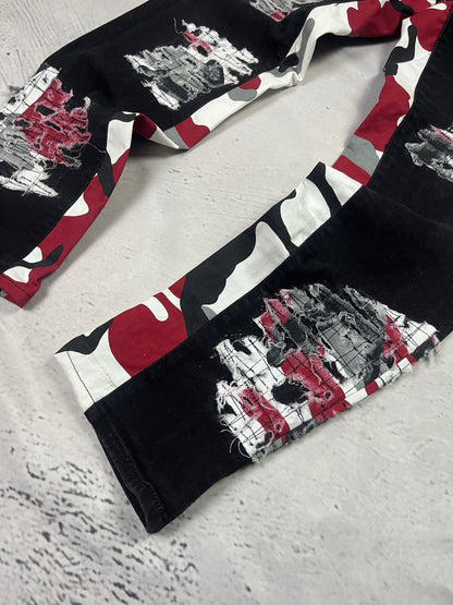 CAMO SPLATTER DENIM