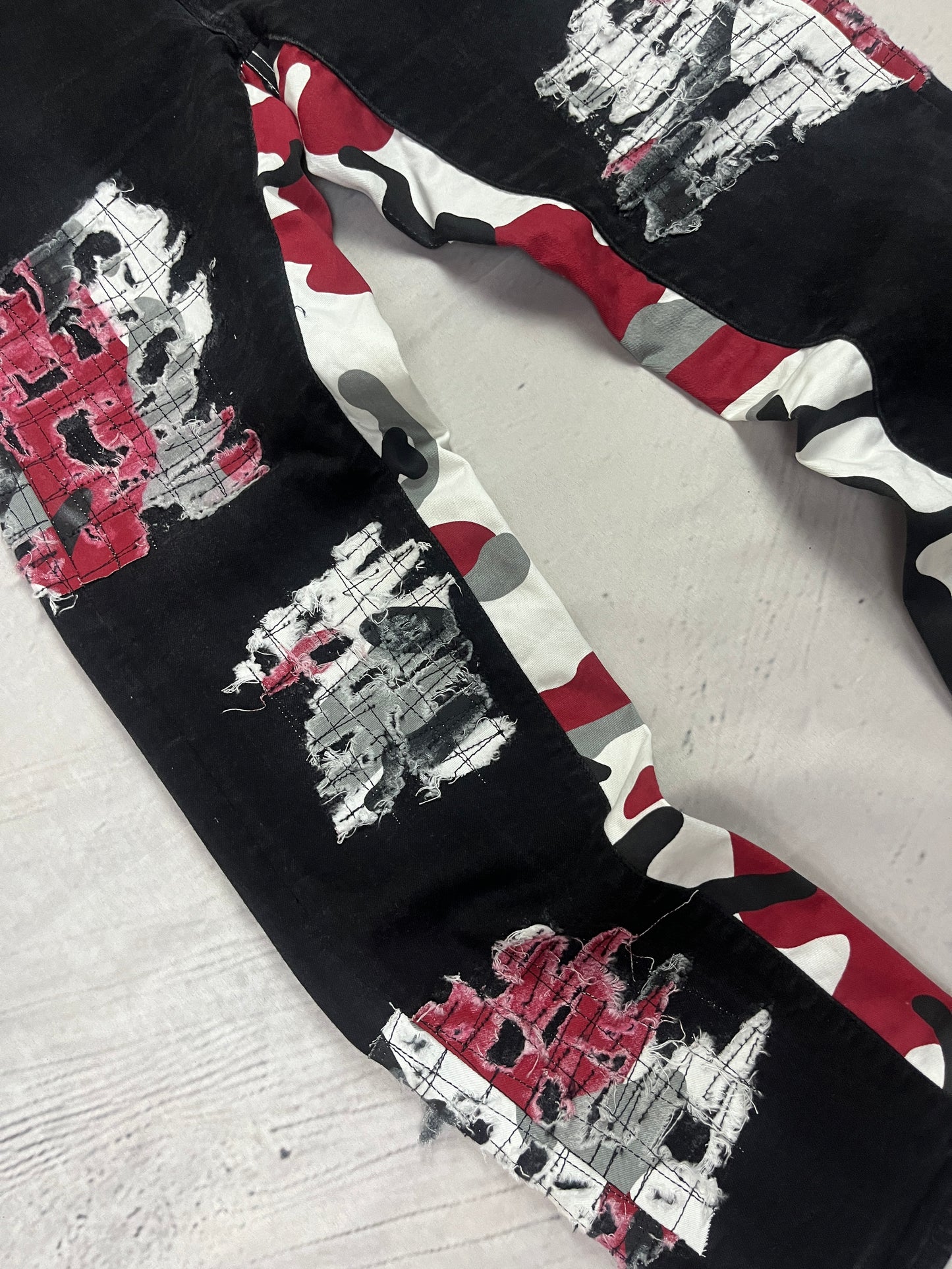 CAMO SPLATTER DENIM