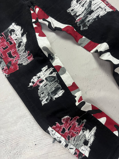 CAMO SPLATTER DENIM