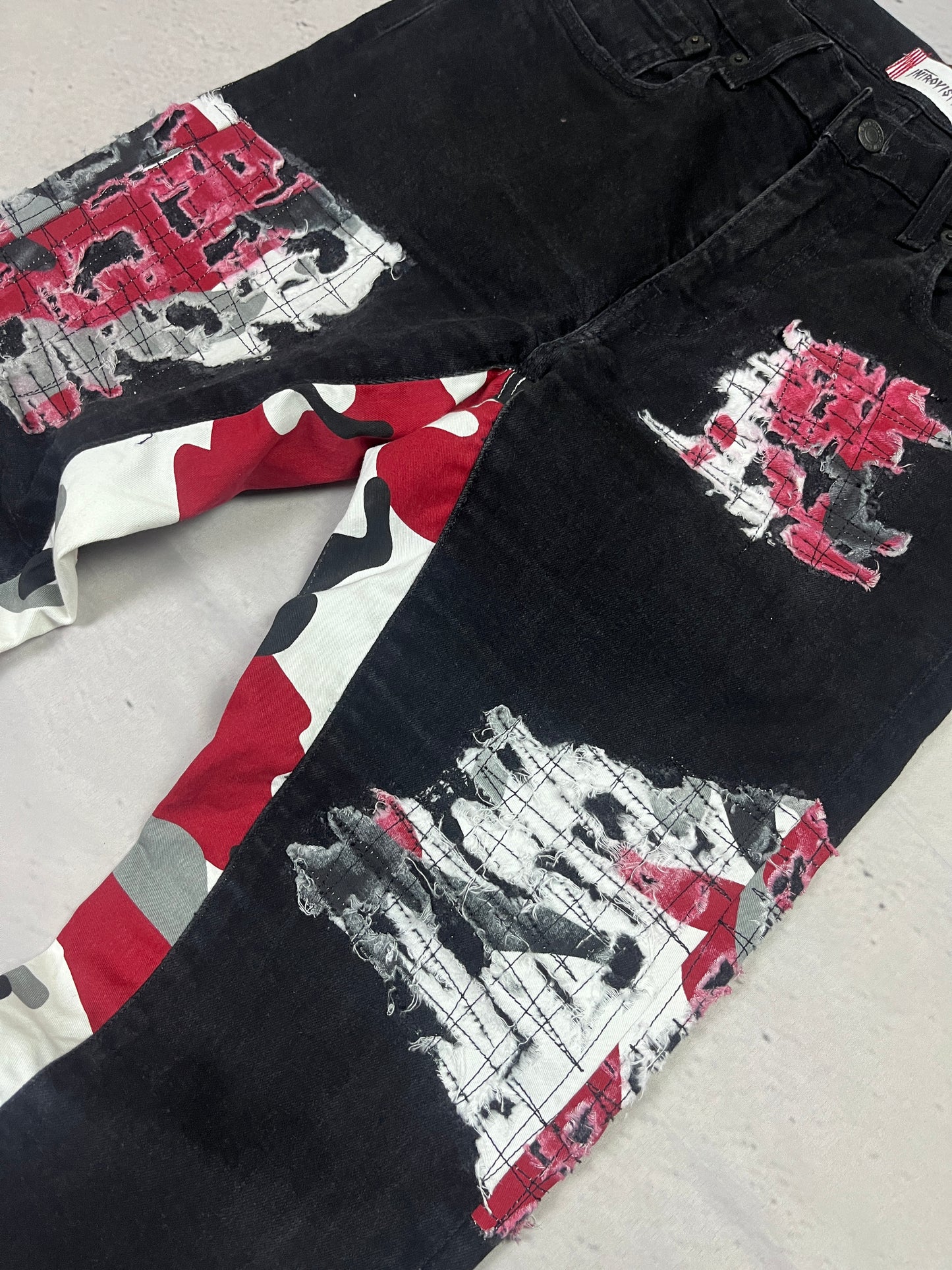 CAMO SPLATTER DENIM