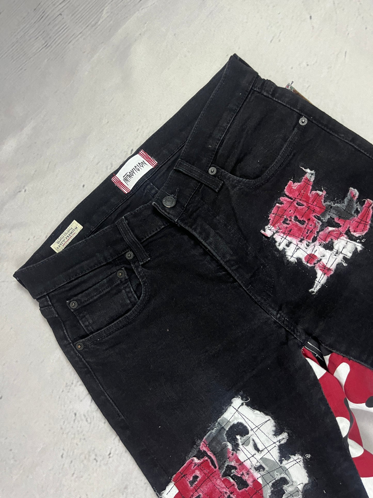 CAMO SPLATTER DENIM