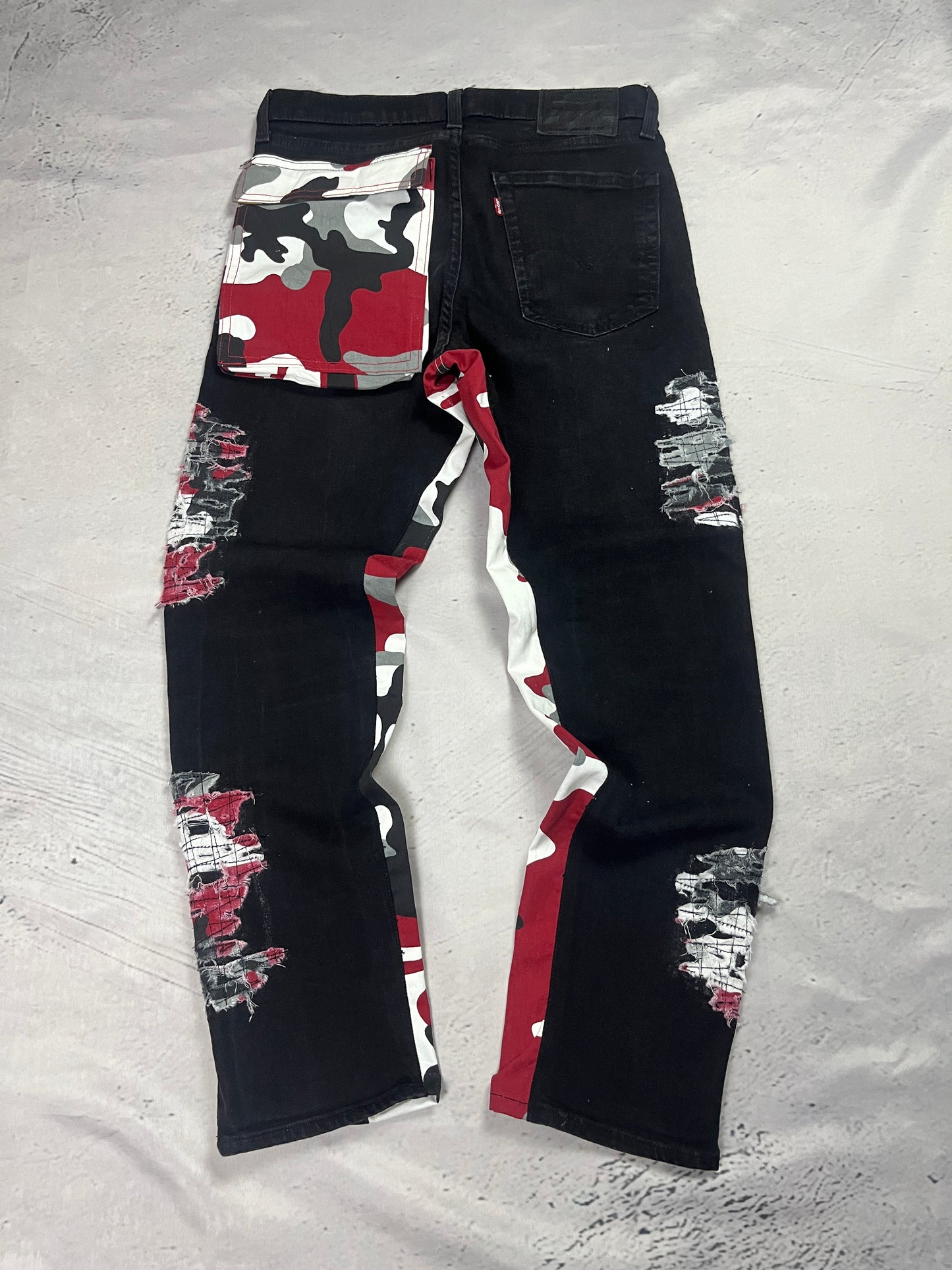 CAMO SPLATTER DENIM