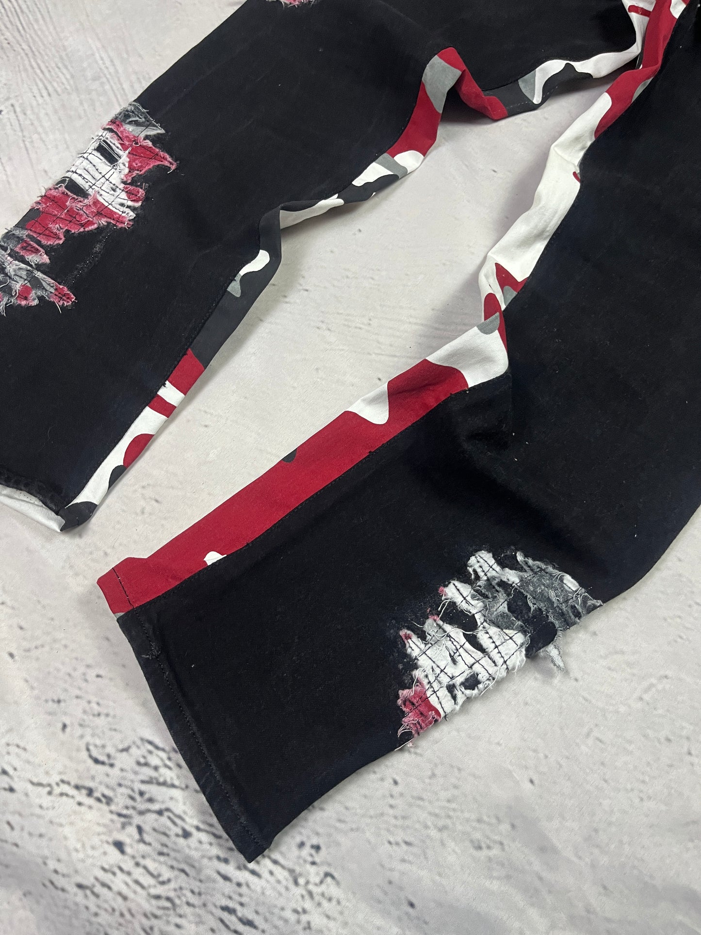 CAMO SPLATTER DENIM