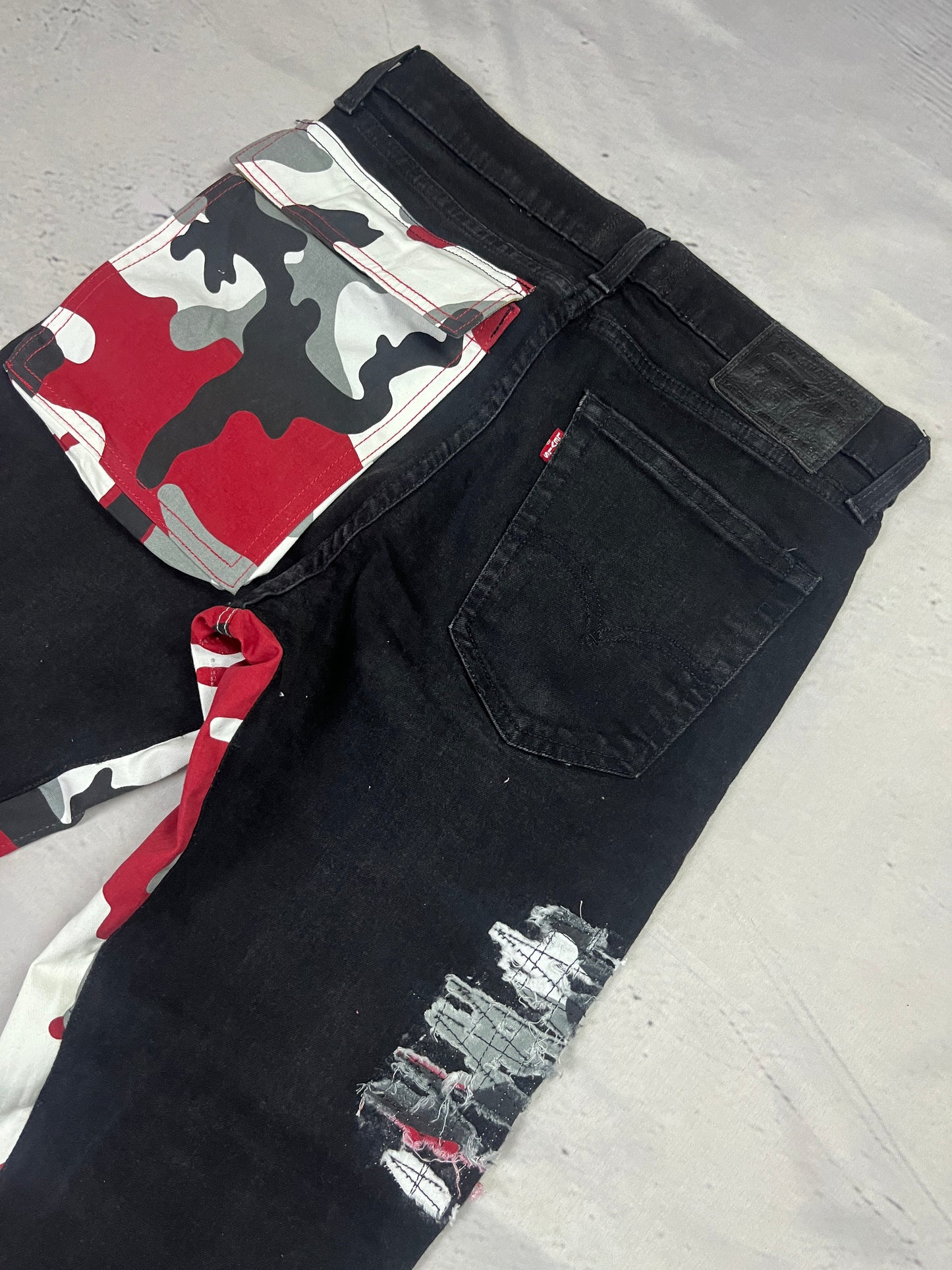 CAMO SPLATTER DENIM