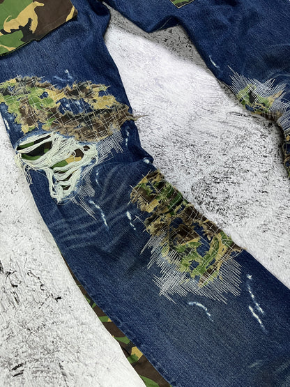 TRENCH RECONSTRUCT BORO DENIM