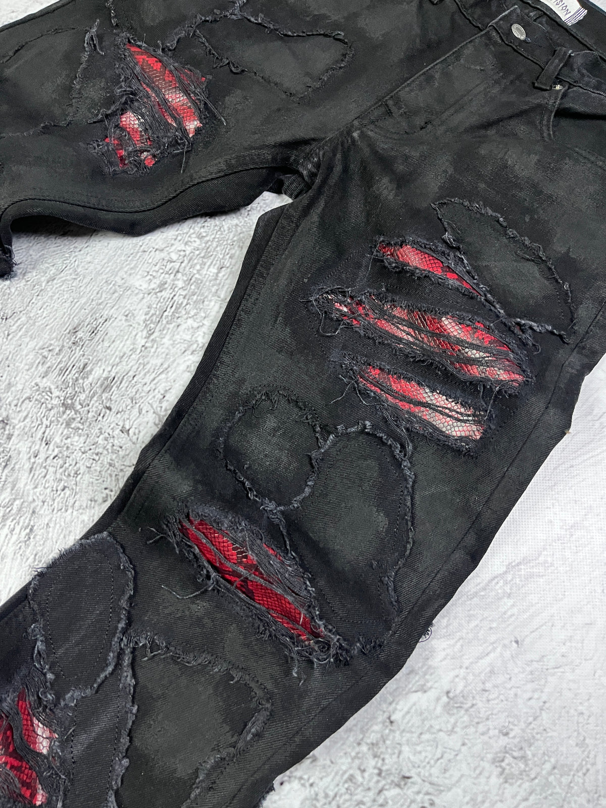 WAXED VIPER FLARE DENIM