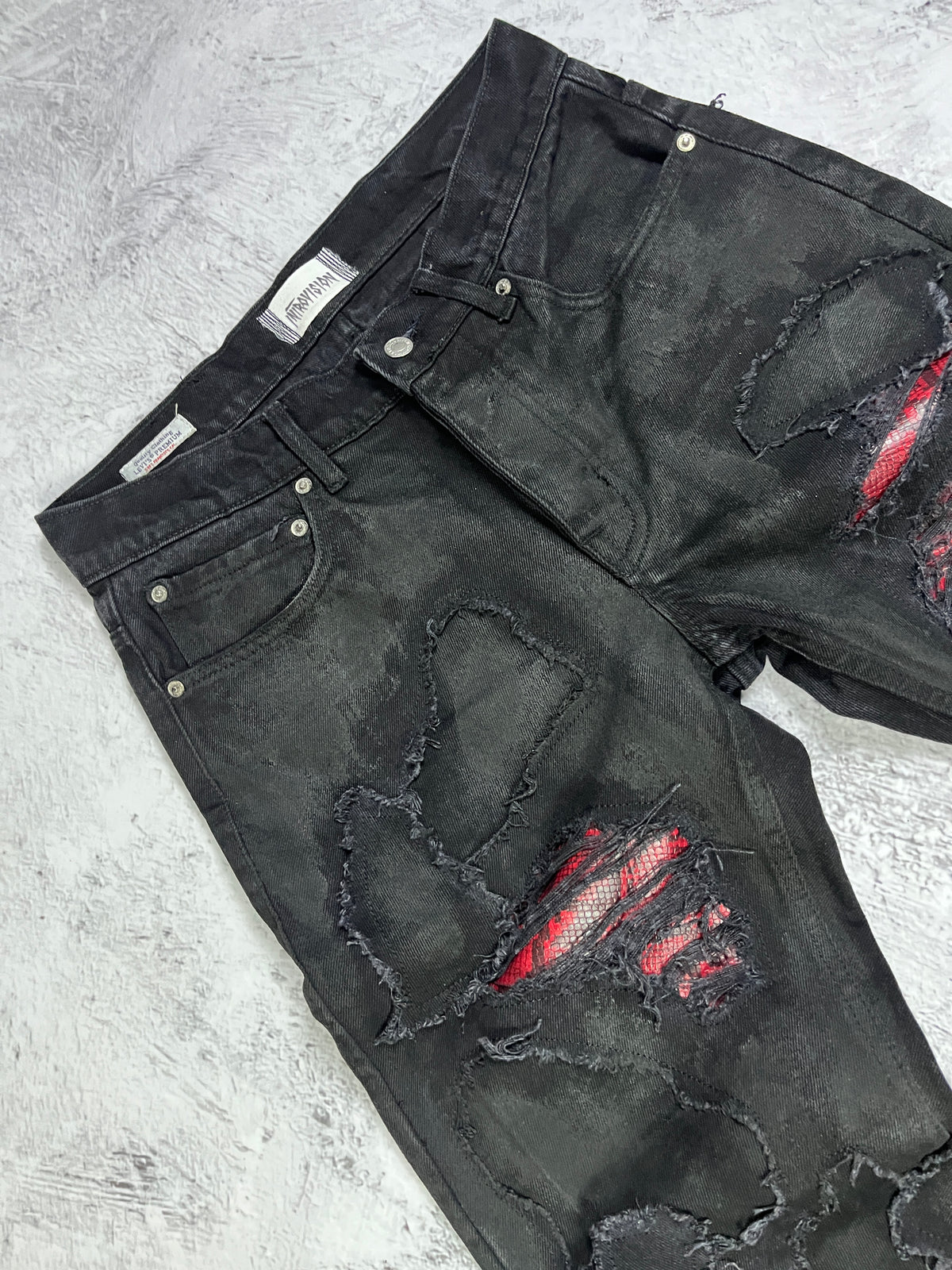 WAXED VIPER FLARE DENIM