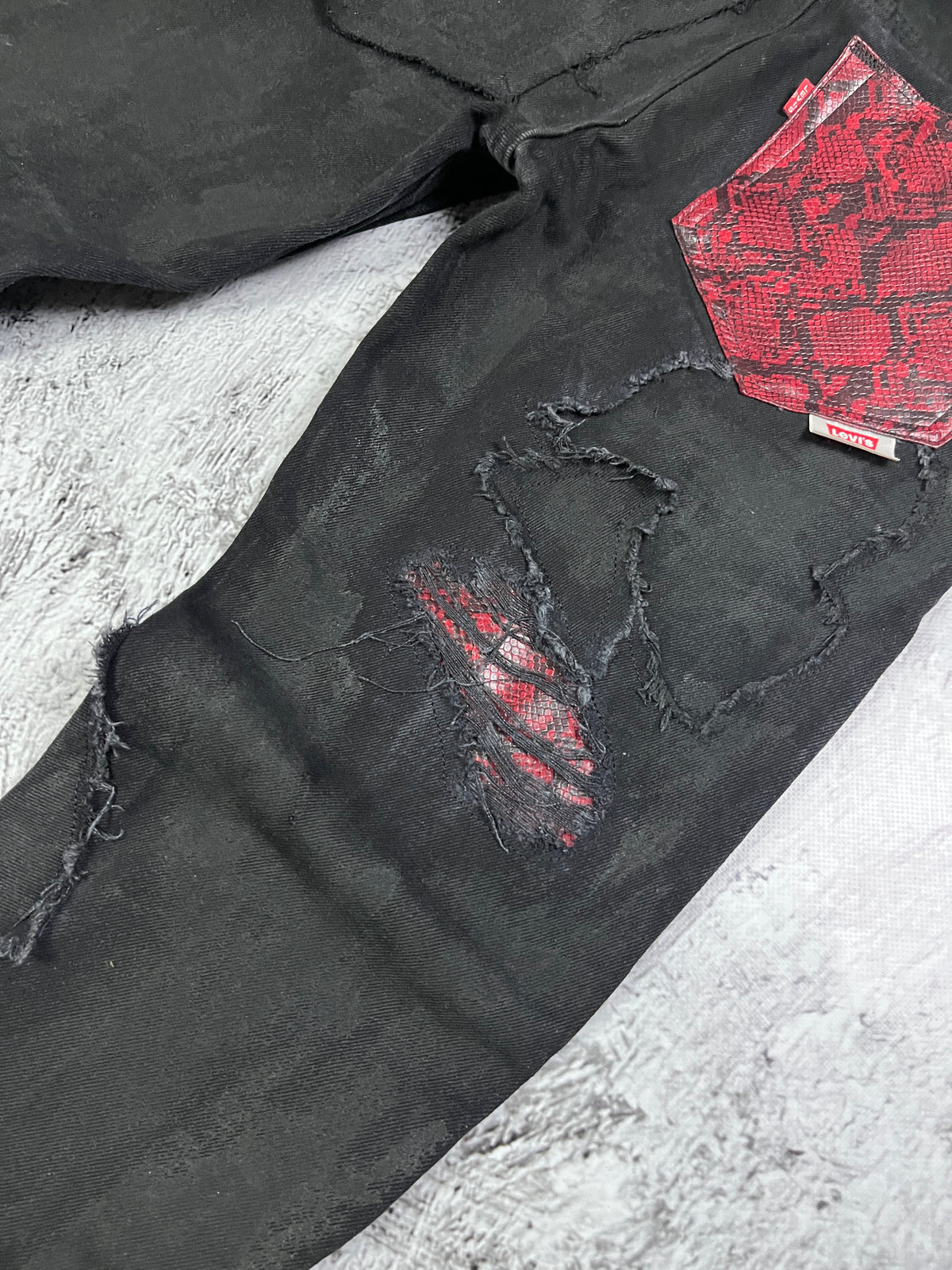 WAXED VIPER FLARE DENIM