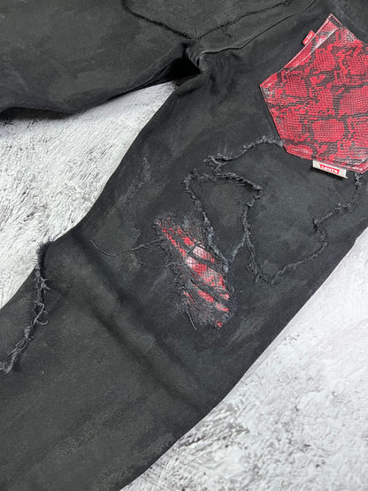 WAXED VIPER FLARE DENIM