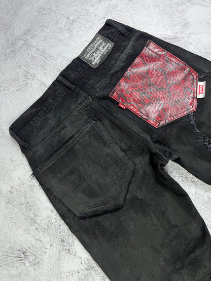 WAXED VIPER FLARE DENIM