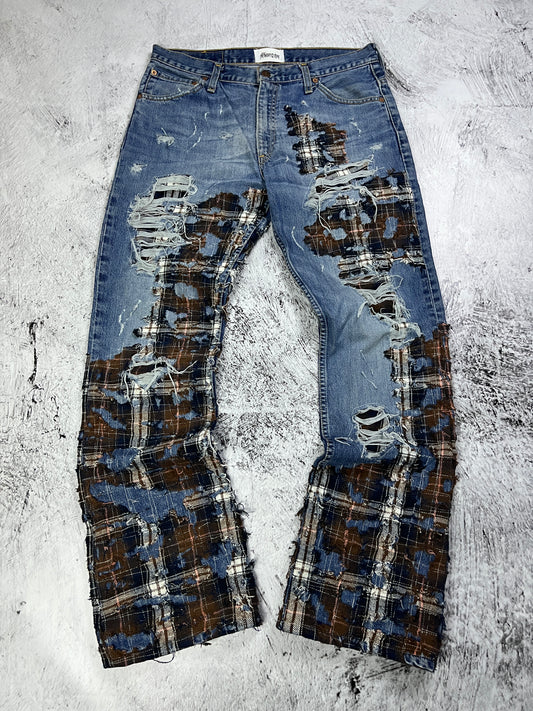 TARTAN REPAIR BORO DENIM