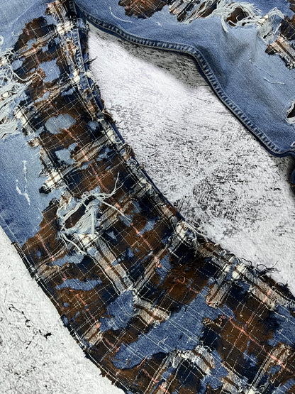 TARTAN REPAIR BORO DENIM