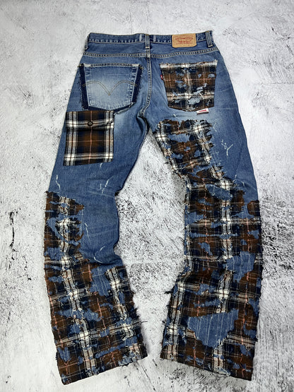TARTAN REPAIR BORO DENIM