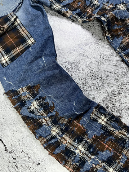 TARTAN REPAIR BORO DENIM