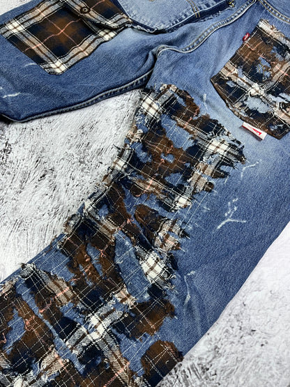 TARTAN REPAIR BORO DENIM