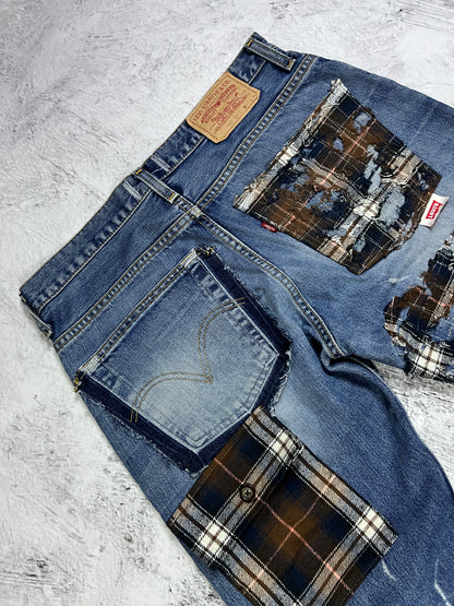 TARTAN REPAIR BORO DENIM