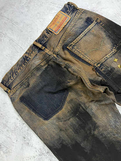 RUSTY MUD FLARE DENIM